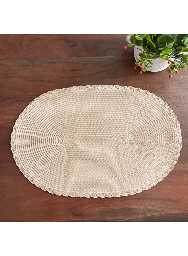 Home Box Miso Oval Polypropylene Placemat 45x30 cm