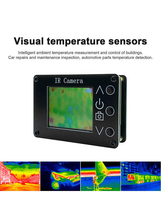 32 * 24 Pixel Infrared Sensor Simple Handheld Thermal Imager Portable 1.8inch TFT Display 160*128 Resolution Clear Definition Imaging Camera -40℃ to 300℃ Temperature Measurement Instrument