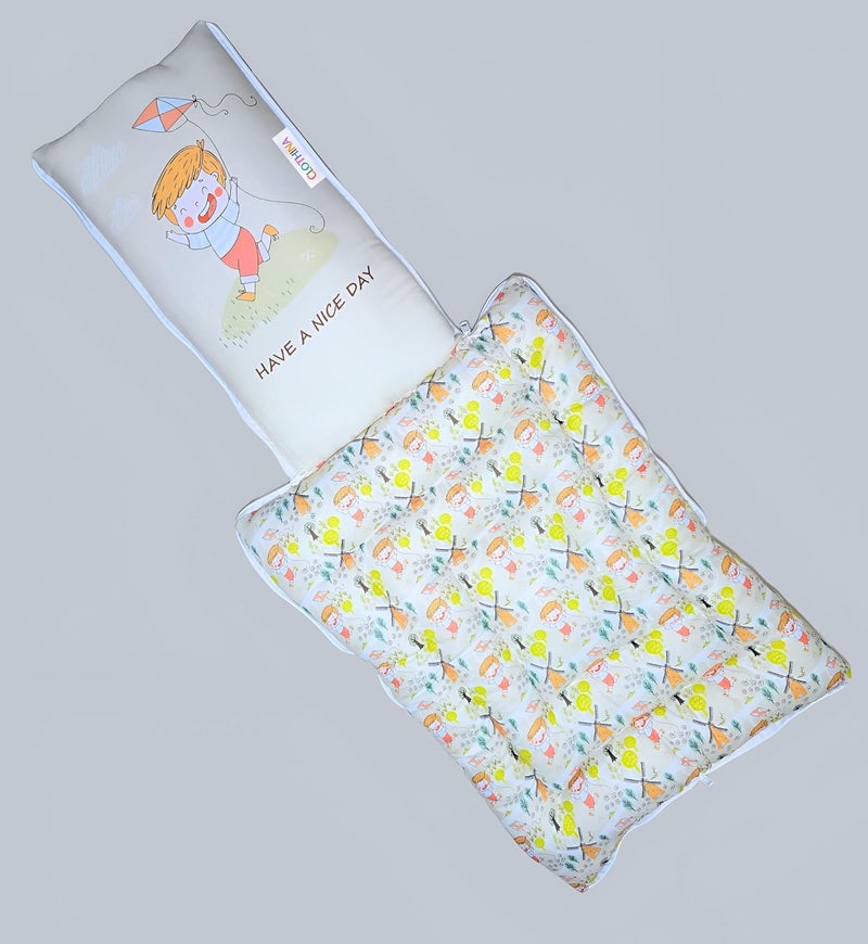 Frido 3 in 1 Baby Bed Sleeping Bag Carry Nest Cotton Baby Bedding for New Born Infant Portable Bassinet for Baby Carrying Unisex 0 to 12M Light Grey Cream - Image 4
