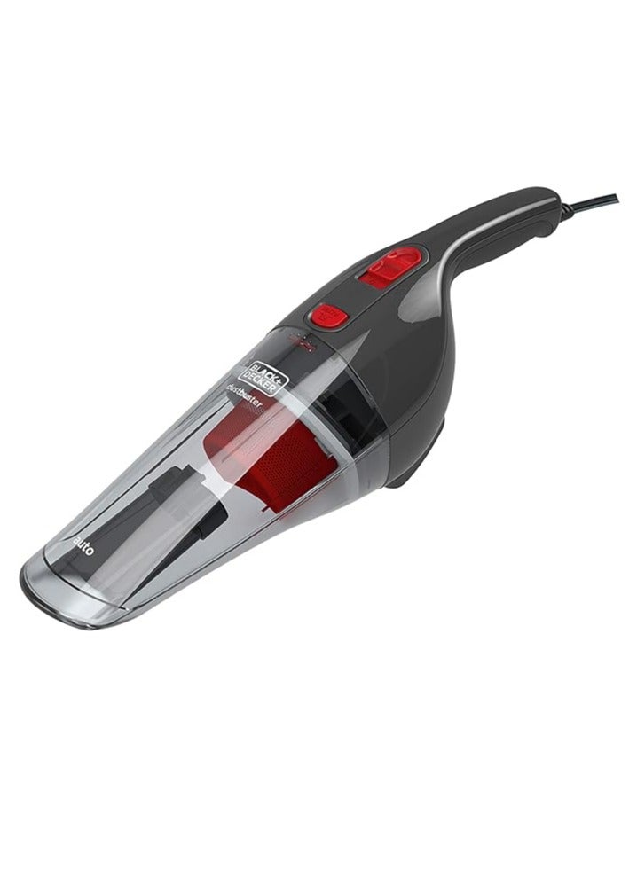 BLACK+DECKER Black & Decker 12V Dc Auto Dustbuster Handheld Vacuumfor Car Red/Grey