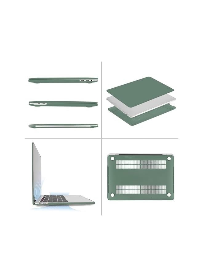 Mosiso Compatible with MacBook Pro 13 inch Case M2 2022, 2021, 2020-2016 A2338 M1 A2251 A2289 A2159 A1989 A1708 A1706 with/without Touch Bar, Plastic Hard Shell Case&Keyboard Cover, Emerald Green - Image 3