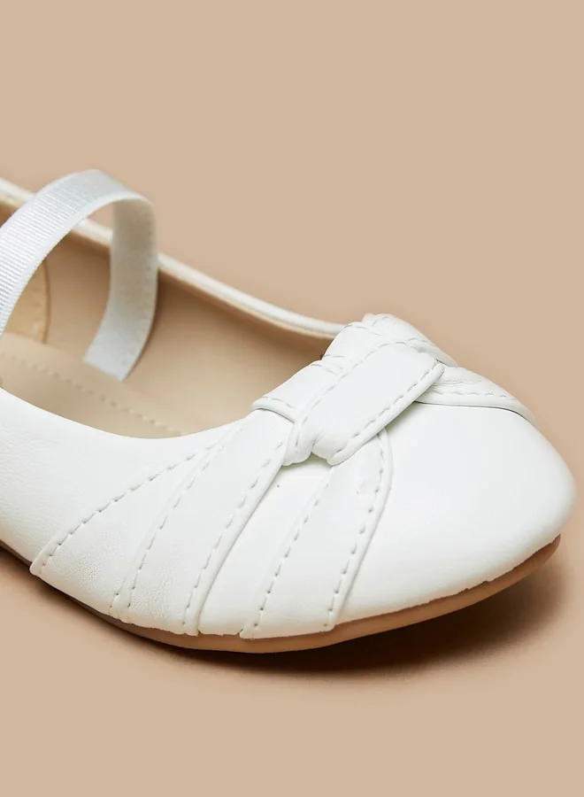 فلورا بيلا من شو إكسبرس Girl's Mary Jane Shoes With Bow Accent And Elasticated Strap