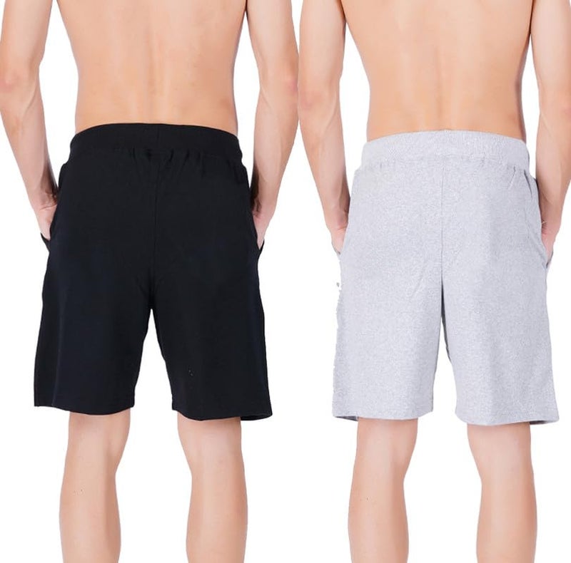 hotfits Men’s Printed Cotton Shorts – Pack of 2 | Comfortable Casual Shorts for Gym, Workout, Running & Lounge | Elastic Waist, Deep Pockets, Breathable Summer Wear - Image 4