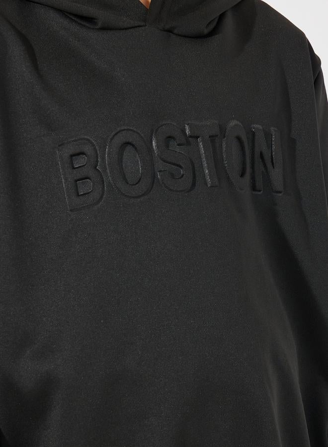 Styli Embossed Detail Hoodie & Joggers Set  - Image 3