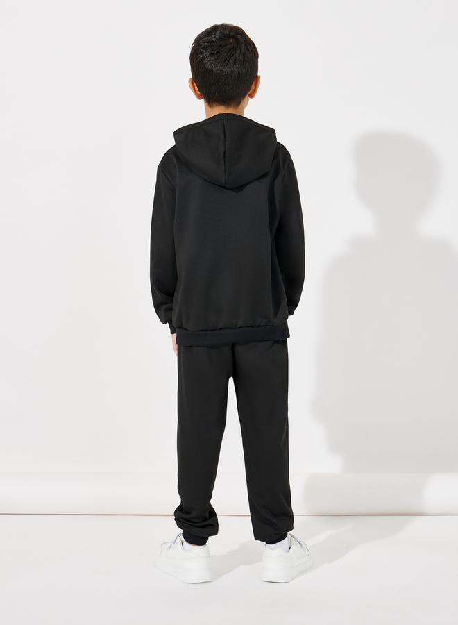Styli Embossed Detail Hoodie & Joggers Set  - Image 5