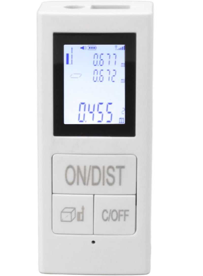 "Portable Infrared Digital Measuring Gauge for Accurate Measurements – Handheld Infrared Measurement Tool, Intelligent Optical Compensation, Miter Saw Accessories"Mini Infrared Range Finder Pocket Handheld IR Electronic Ruler  Backlit LCD Pythagorean Mode Measure Distance Area Volume - Image 3
