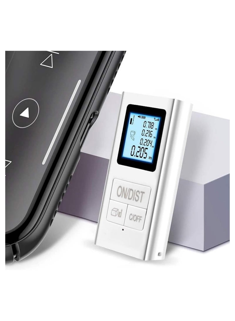 "Portable Infrared Digital Measuring Gauge for Accurate Measurements – Handheld Infrared Measurement Tool, Intelligent Optical Compensation, Miter Saw Accessories"Mini Infrared Range Finder Pocket Handheld IR Electronic Ruler  Backlit LCD Pythagorean Mode Measure Distance Area Volume - Image 4
