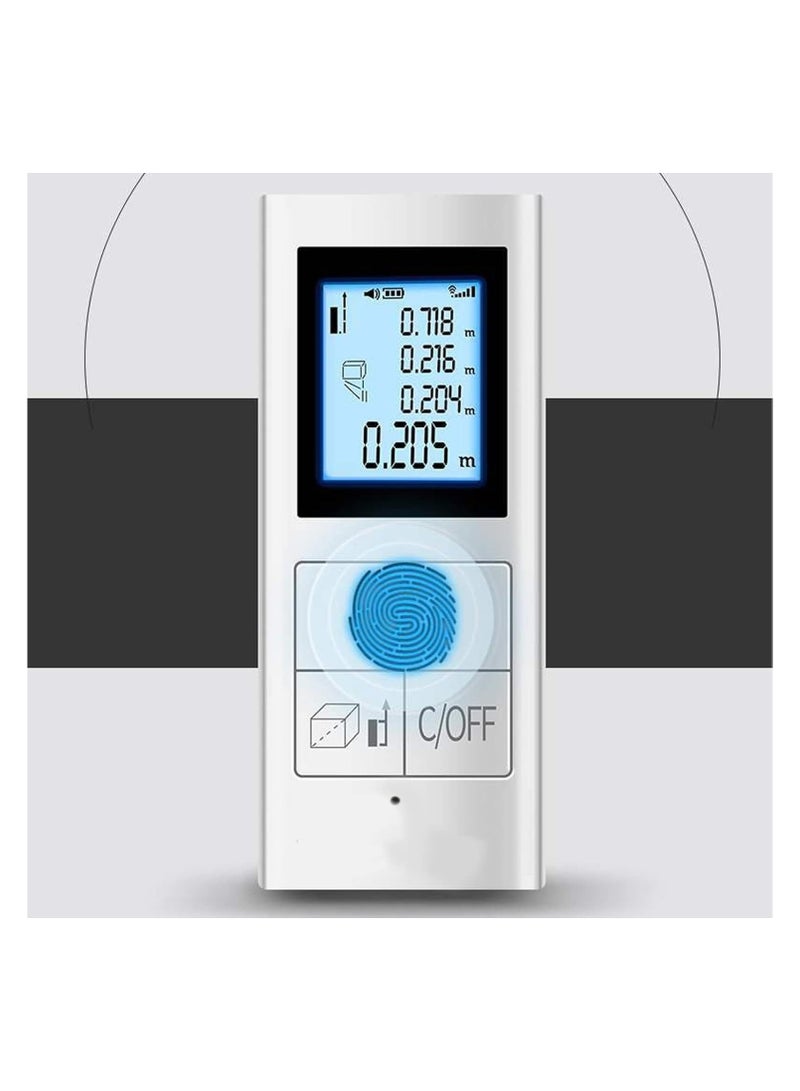 "Portable Infrared Digital Measuring Gauge for Accurate Measurements – Handheld Infrared Measurement Tool, Intelligent Optical Compensation, Miter Saw Accessories"Mini Infrared Range Finder Pocket Handheld IR Electronic Ruler  Backlit LCD Pythagorean Mode Measure Distance Area Volume - Image 5