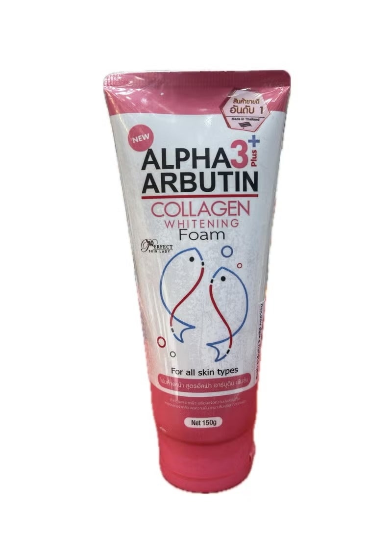 Alpha Arbutin 3 Plus Collagen Whitening Foam – Brightening & Deep Cleansing Face Wash, Gentle Formula, 100ml - Image 1