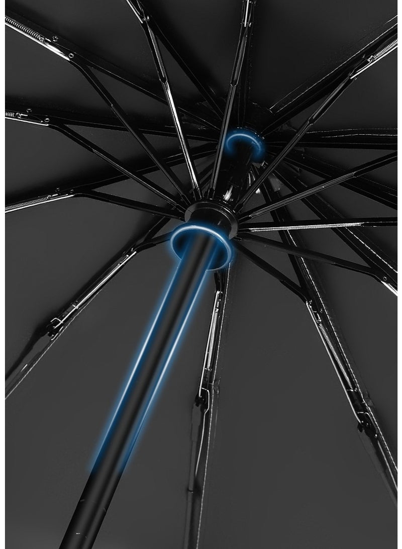 Pink 12 Auto Fold Umbrella | UPF50+ UV Block, Cooling Fabric for 6-12℃ Cooling | Windproof, Compact for Travel  - Image 4