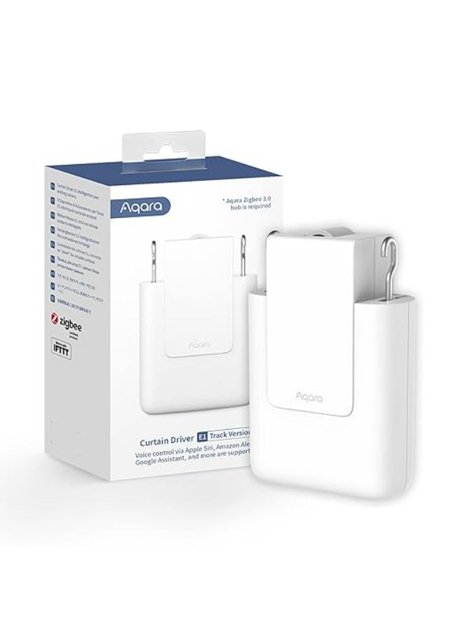 Aqara Smart Curtain Motor E1(Track Version, 1 Pack), Requires AQARA Zigbee 3.0 HUB, Electric Curtain Driver for Remote Control and Home Automation, Support HomeKit, Google Assistant and IFTTT - Image 1