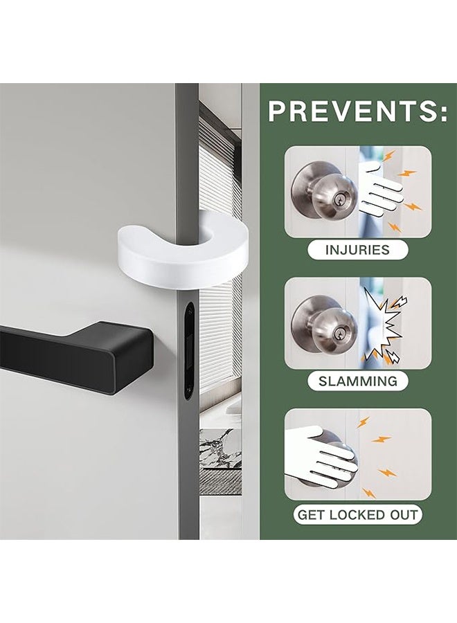 مجموعة من 6 واقيات للأبواب من مانع انغلاق الأصابع، سدادة باب مانعة لإغلاق الباب بقوة، سدادة باب للقطط والأطفال الصغار، سدادة باب إسفنجية مقاومة للأطفال، أبواب مقاومة للأطفال للحفاظ على الباب مفتوحًا لمنع إغلاق الباب بقوة. - Image 3