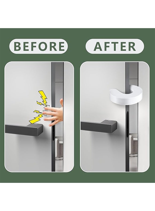 مجموعة من 6 واقيات للأبواب من مانع انغلاق الأصابع، سدادة باب مانعة لإغلاق الباب بقوة، سدادة باب للقطط والأطفال الصغار، سدادة باب إسفنجية مقاومة للأطفال، أبواب مقاومة للأطفال للحفاظ على الباب مفتوحًا لمنع إغلاق الباب بقوة. - Image 4