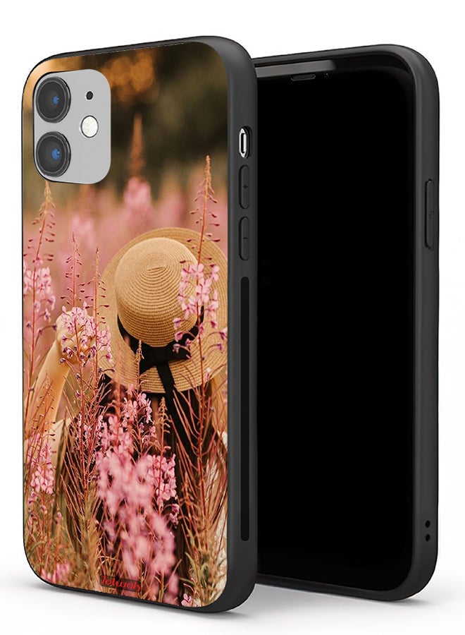 Tolwak Apple iPhone 11 Protective Case Hat Girl In Flowers - Image 1