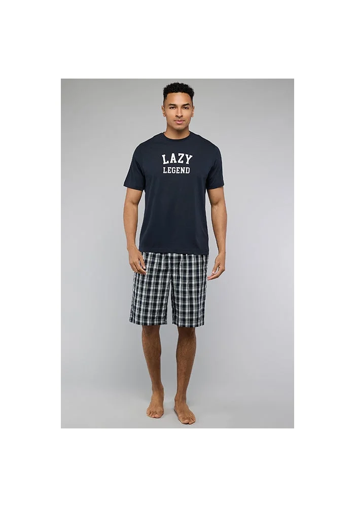R&b Plaid Shorts Pyjama Set