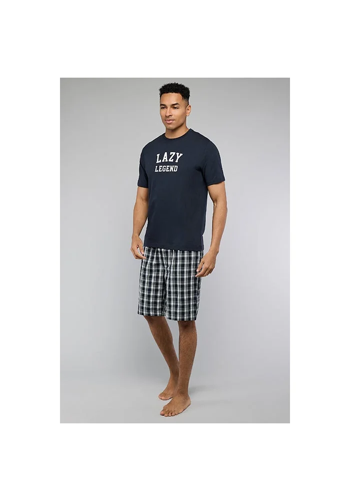 R&b Plaid Shorts Pyjama Set