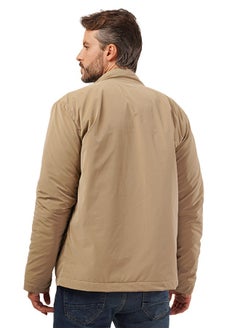 clever Men's Waterproof Jacket - Fiber Lined- Caffee  - Image 3