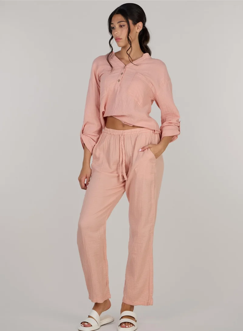 جاست نيتشر بنطال قطني مزدوج بأناقة رائعة