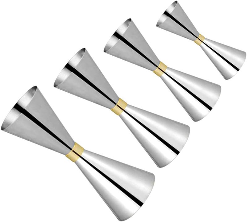 klarako Cocktail Measuring Cup Stainless Steel Bar Jigger 25 50ml Silver, 118mm - Image 5