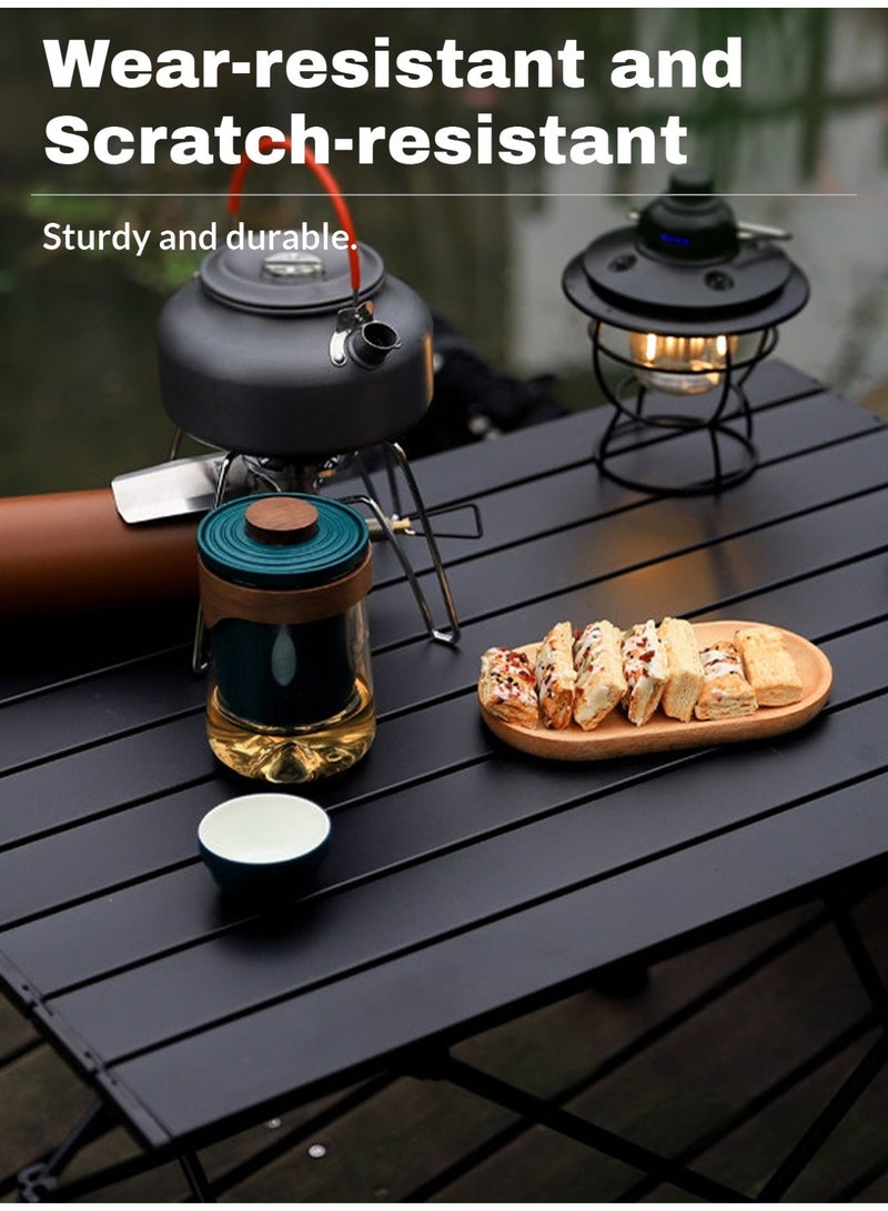 طاولة تخييم خارجية | طاولة نزهة قابلة للطي | قابلة للتخزين | طاولة خارجية قابلة للطي | 40*41*55 سم - Image 4