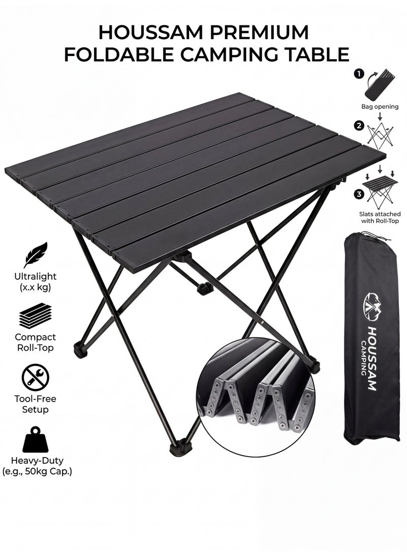 طاولة تخييم خارجية | طاولة نزهة قابلة للطي | قابلة للتخزين | طاولة خارجية قابلة للطي | 40*41*55 سم - Image 1