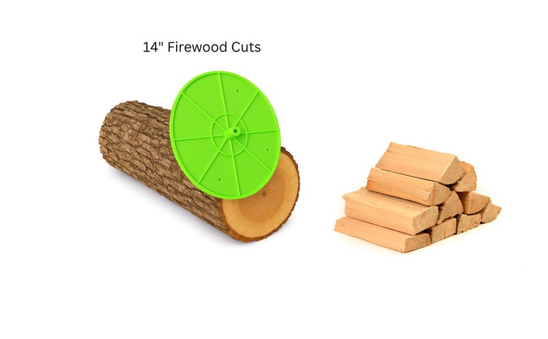 THE MINGO Marker Firewood Marking Wheel -Chainsaw Firewood Measuring Tool Marking - Measuring Marker - Mingo Marker Firewood Cutting Tools - Firewood Logging Tools (14" Marking Wheel) - Image 3