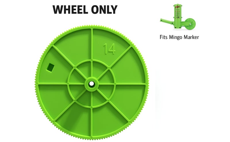 THE MINGO Marker Firewood Marking Wheel -Chainsaw Firewood Measuring Tool Marking - Measuring Marker - Mingo Marker Firewood Cutting Tools - Firewood Logging Tools (14" Marking Wheel) - Image 2