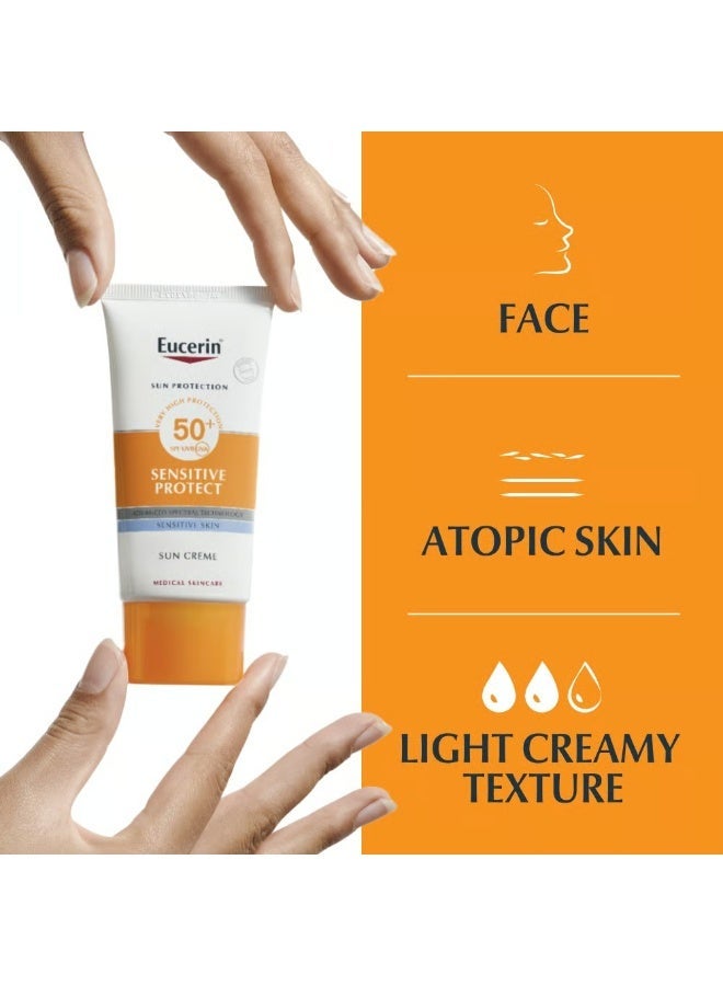 يوسيرين كريم يوسيرين صن سينسيتيف بروتكت بعامل حماية من الشمس SPF50+، 50 مل - Image 2
