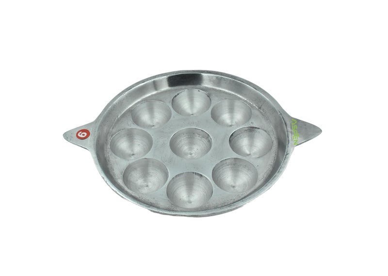 ASPEN Indolium Appam Patra/Paniyaram Pan/Kuli Paniyara kallu 9 Cavity/Kuli Paniyaram - Image 2
