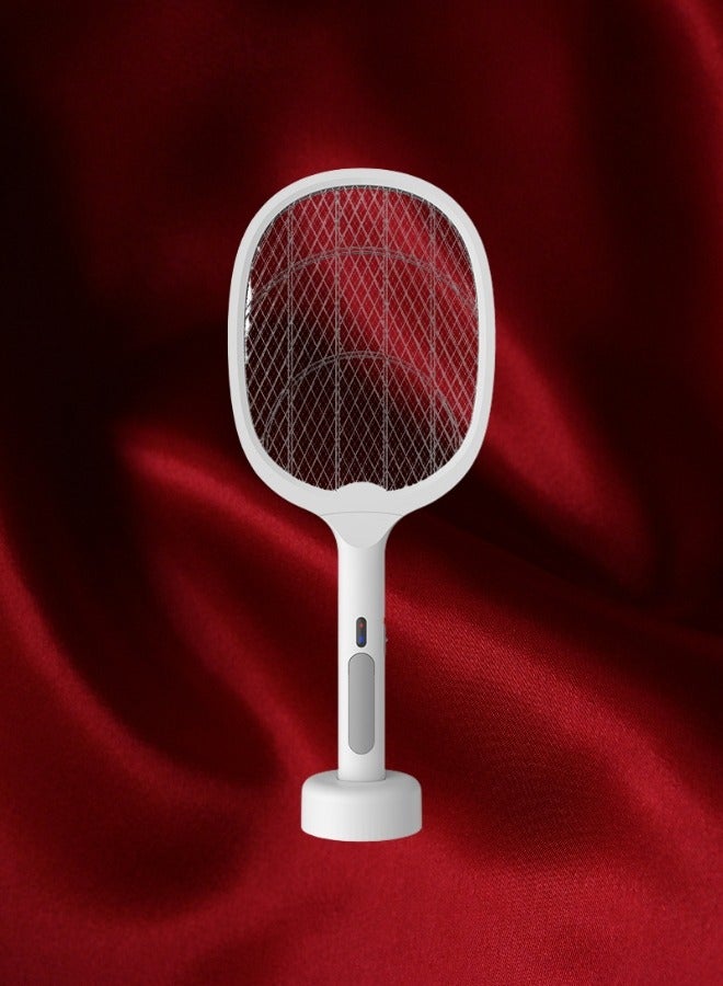 HaveDream Electric Mosquito Swatter, Mosquito Lamp Two-In-One, USB Rechargeable, LED Fly Killer Lamp,(8 Lights) Frosted White  - Image 3