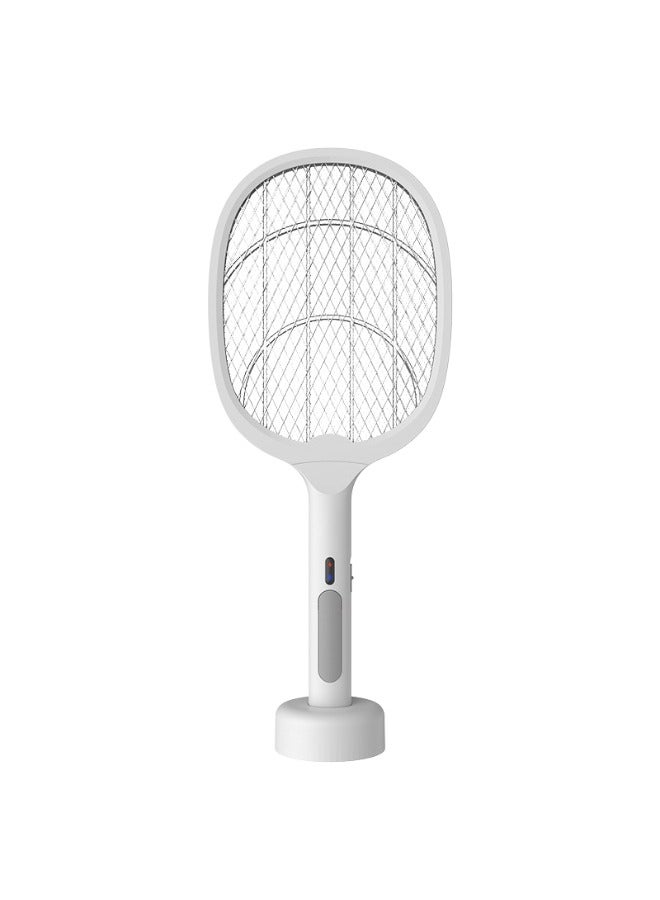 HaveDream Electric Mosquito Swatter, Mosquito Lamp Two-In-One, USB Rechargeable, LED Fly Killer Lamp,(8 Lights) Frosted White  - Image 1