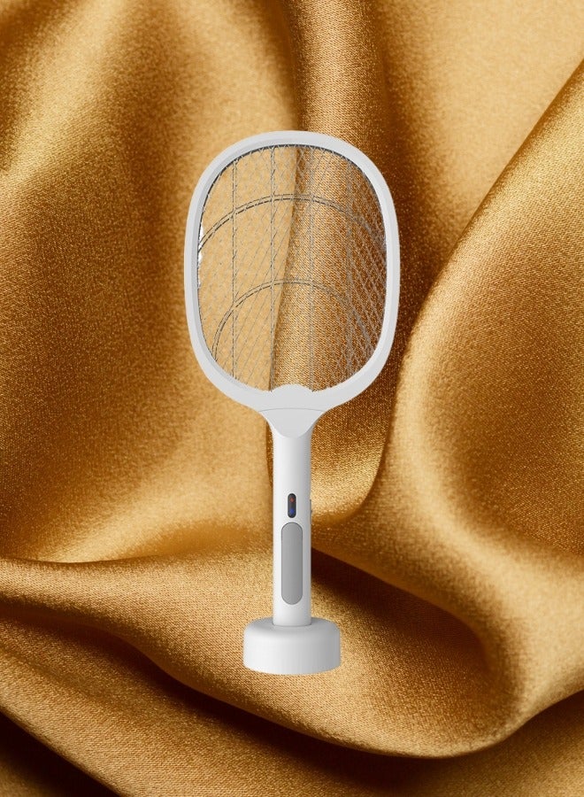 HaveDream Electric Mosquito Swatter, Mosquito Lamp Two-In-One, USB Rechargeable, LED Fly Killer Lamp,(8 Lights) Frosted White  - Image 2
