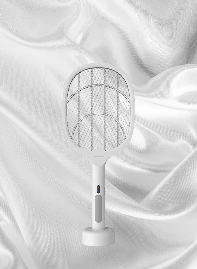 HaveDream Electric Mosquito Swatter, Mosquito Lamp Two-In-One, USB Rechargeable, LED Fly Killer Lamp,(8 Lights) Frosted White  - Image 5