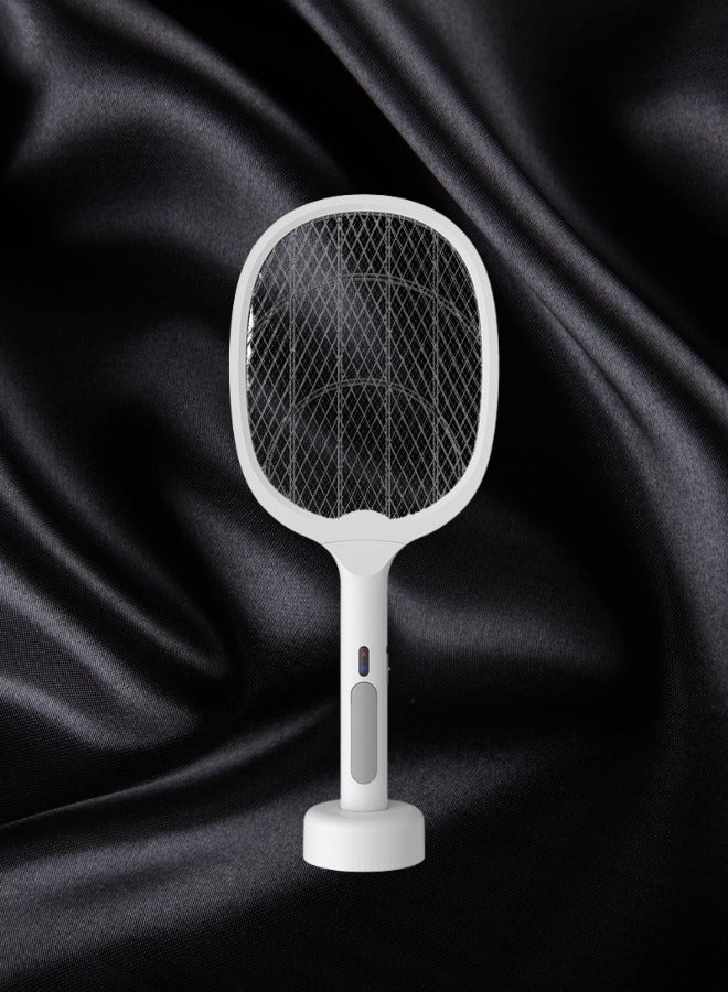 HaveDream Electric Mosquito Swatter, Mosquito Lamp Two-In-One, USB Rechargeable, LED Fly Killer Lamp,(8 Lights) Frosted White  - Image 4