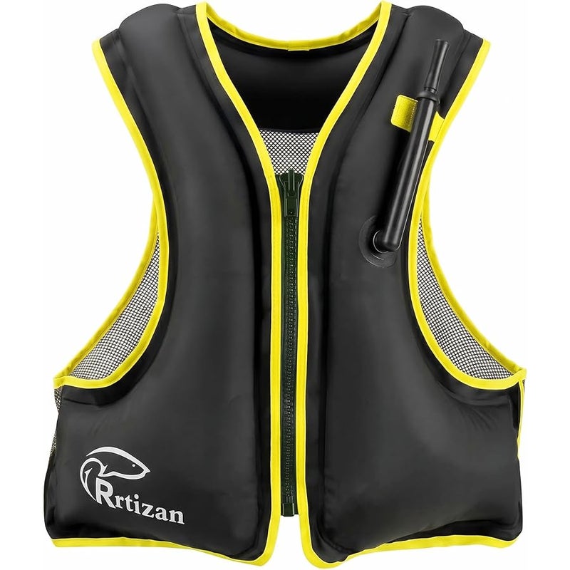 Rrtizan Inflatable Snorkel Vest for Adult, Suitable for Adult 90-220lbs | Travel Snorkeling Vest for Snorkeling, Paddleboarding, Swimming, Adult Snorkel Vest Swim Vest - Image 1