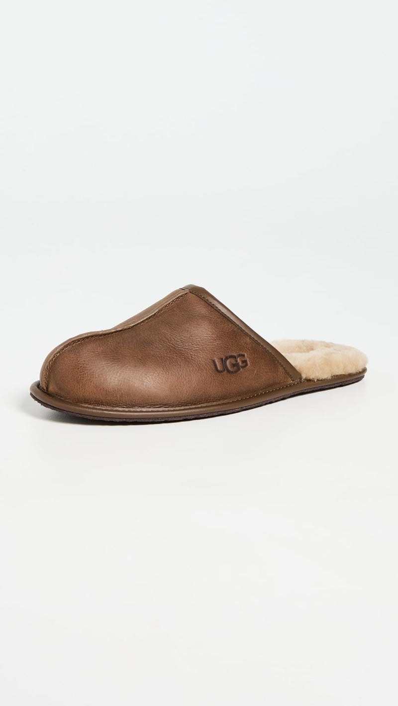 UGG Men's Scuff Slipper, Tan Leather, 10 - Image 2