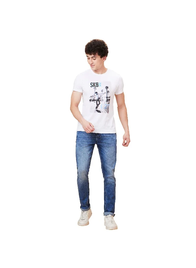 Being Human Mens Mid Tone Slim Fit Denims