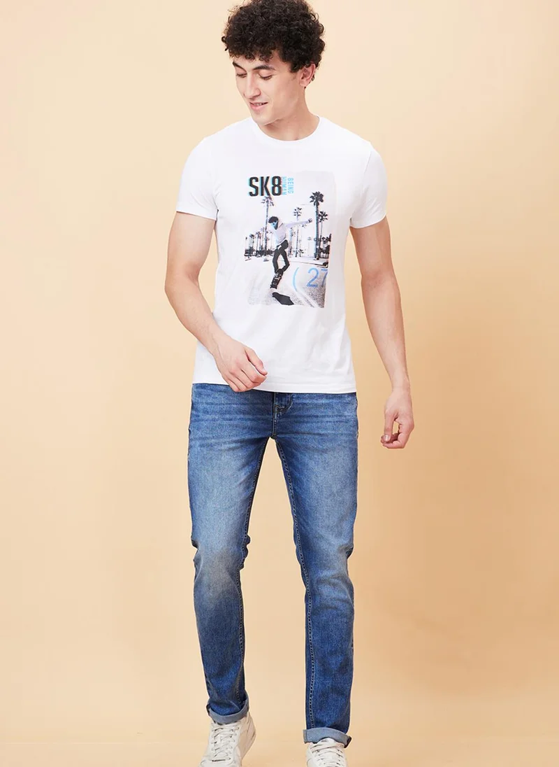 Being Human Men Slim Fit Heavy Fade Jeans