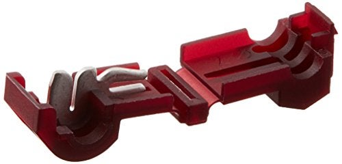 Install Bay RTT Red Insultion Displacement T-Tap Connector 22-18 Gauge - 100 Pack - Image 1