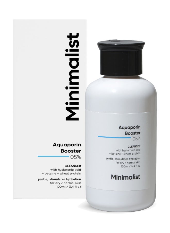 MINIMALIST Face Wash For Dry Skin with Hyaluronic Acid | Hydrating | Sulphate Free | Non- drying Cleanser For Women And Men 