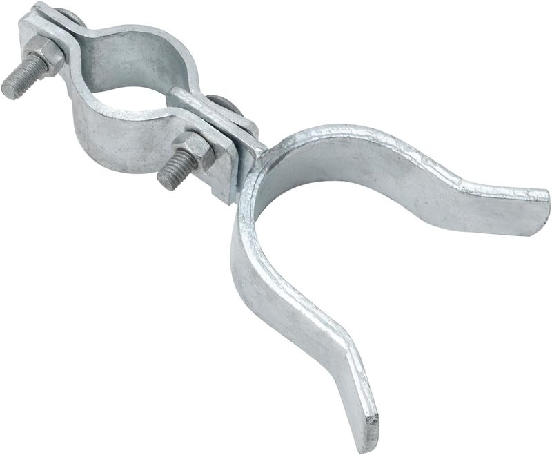 VIVIDA Chain Link Gate Latch 1-3/8" x 2-3/8", Fence Fork Latch for Metal Gates with Padlock Hole, Galvanized Steel, Chain Link Fence Parts, 1 PCS - Image 1