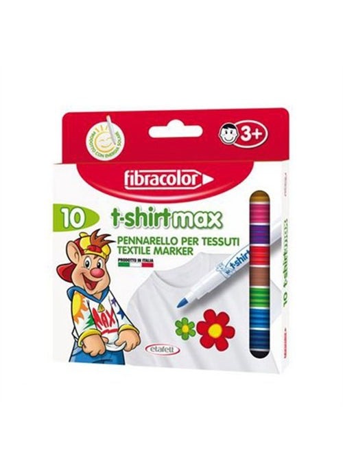 Fibracolor T-Shirt Marker 10 Colors 10565 