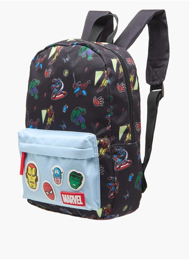 Boys Marvel Printed Backpack with Adjustable Shoulder Straps and Zip Closure - 33x25x10 cms - pzsku/Z17C1C77B8379B0592072Z/45/_/1738593896/38acde06-cac2-442e-829d-4a3fc4fb1505