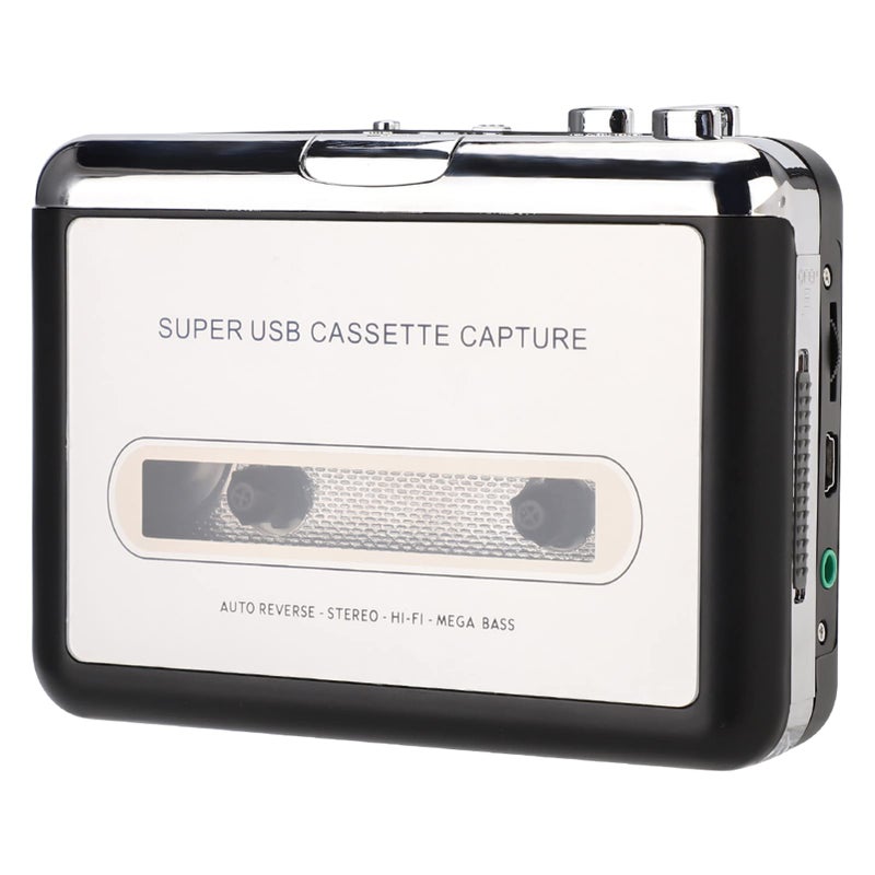 محول شريط USB إلى MP3 مشغل كاسيت محمول مع اتصال USB لنسخ احتياطي للكمبيوتر - Image 2