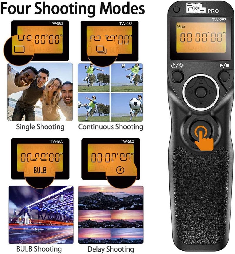 Pixel Wireless Remote Shutter Compatible for Sony Alpha a7 a7II III R RII RIII A7IV a7RIV a7S a300 a6000 a6500 a6400 a6300 a77II a100 a300 a450 a500 a580 a700 a850 a33 a55 a58 a65 a77 a99 RX100 II III IV - Image 5