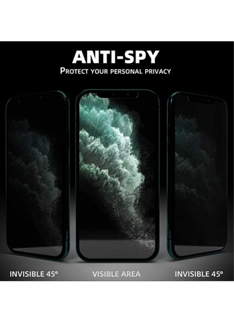 ELTRAZONE Privacy Screen Protector Film Accessories Compatible with Apple iPhone 11 Pro Max 6.5 Inch, Anti-Spy 3D Full Coverage 9H Tempered Glass, Oleophobic Coating Fingerprint & Scratch Resistant - Image 2