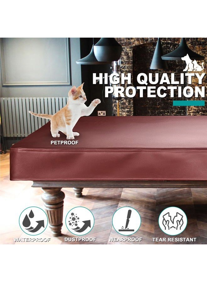 Shieldo Heavy Duty Leatherette Billiard Pool Table Cover,Waterproof&Tearproof Cover for Pool Table,7/8 Foot Fitted - Image 4