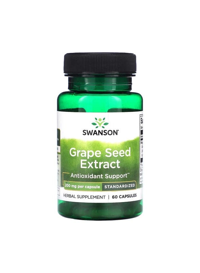 Grape Seed Extract, 200 mg, 60 Capsules