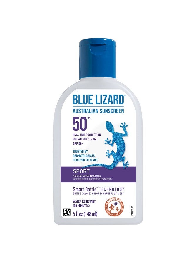 BLUE LIZARD Sport Mineral Based Sunscreen Lotion Spf 50+ 5 Oz - Image 1