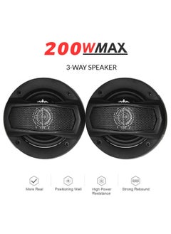 100Miles Car Speaker 3-Way Speaker 20W 200W Speaker 100mm 4 Coaxial Flush Mount Music Speaker 2 Pcs Set 100 Miles -2187  - Image 4